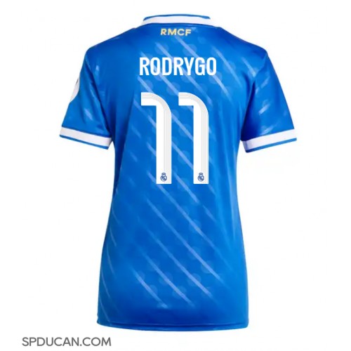 Zenski Nogometni Dres Real Madrid Rodrygo Goes #11 Rezervni 2025-26 Kratak Rukav